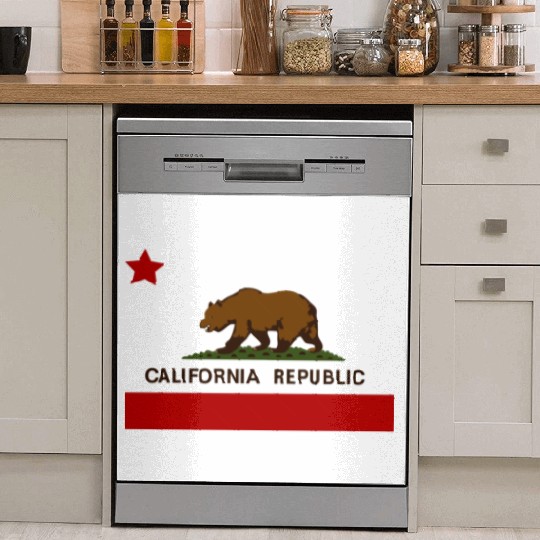 California Republic Flag Patriotic Dish Washer Covers