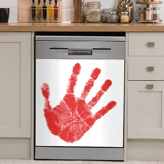 Red Hand - Supporter of MMIW Dish Washer Covers