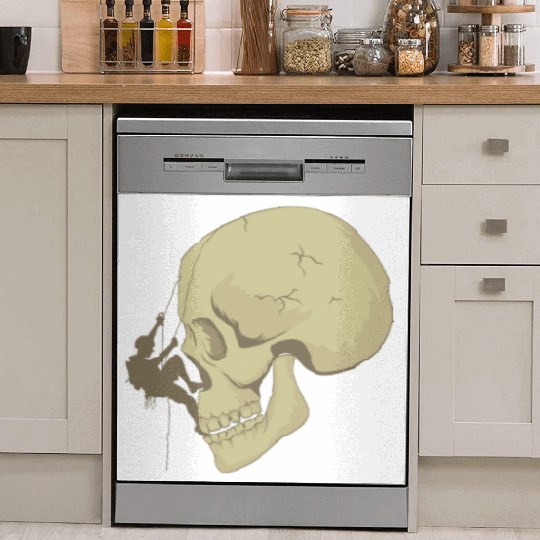 Skull Bouldering Dish Washer Covers