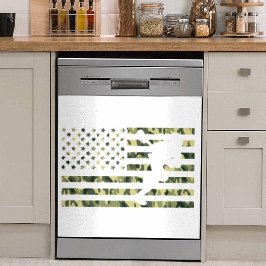American Camo Flag Lacrosse American Flag Camo Dish Washer Covers