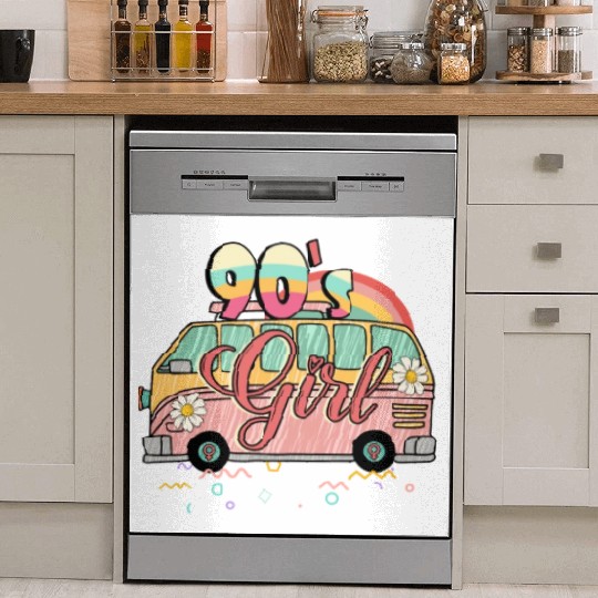 90 s girl sublimation Dish Washer Covers