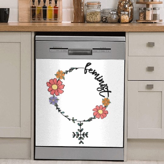 Feminist sublimation Dish Washer Covers