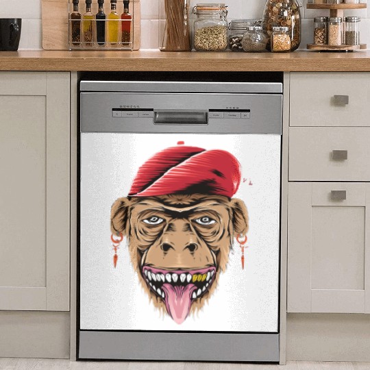 happy monkey head for Dish Washer Covers
