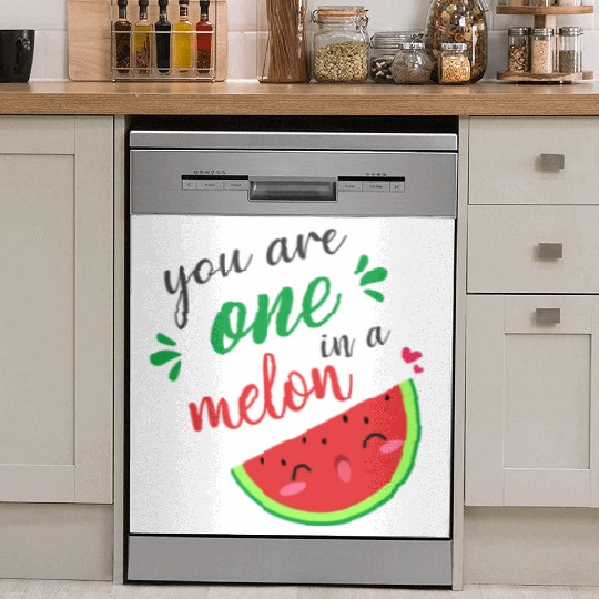 you are one in a melon- cute watermelon Dish Washer Covers