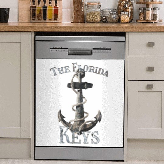 Florida Keys Vacation Nautical Anchor Sailing Dish Washer Covers