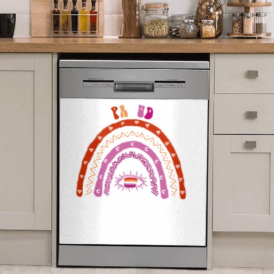 Lesbian Rainbow Proud Son Lesbian Dish Washer Covers