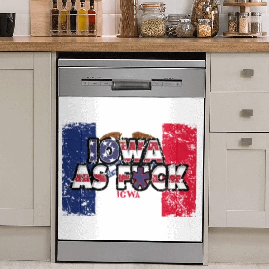 America US Flag State Flag Iowa Dish Washer Covers