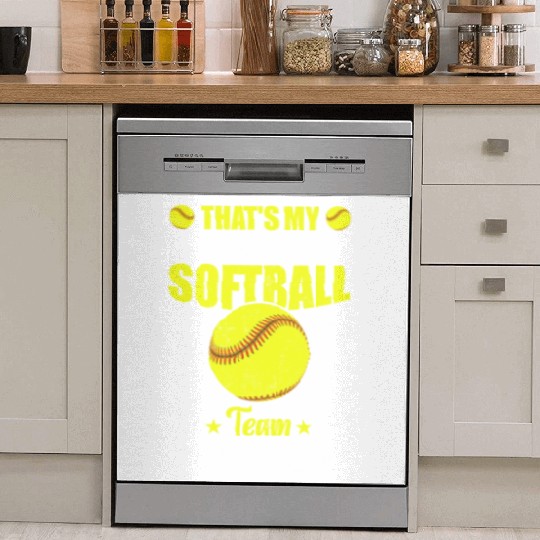 That's My Full Softball Team Out There Funny Dish Washer Covers