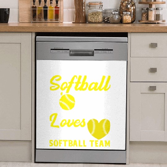This Softball Coach Loves Her Softball Team Dish Washer Covers