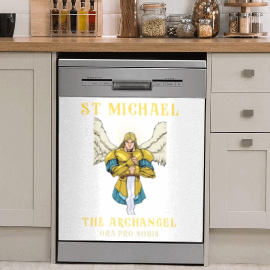 Archangel St Michael Roman Catholic Gift Dish Washer Covers