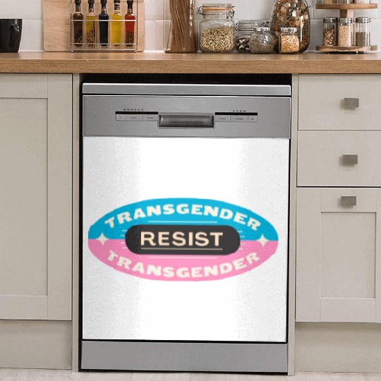 trans pride resist Dish Washer Covers