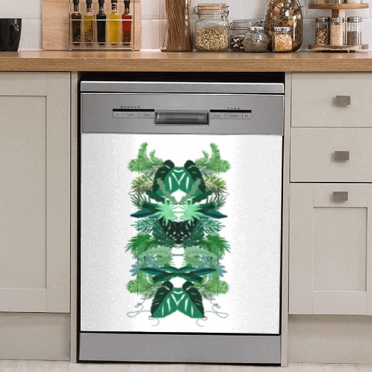 Tropical Leaves Dish Washer Covers