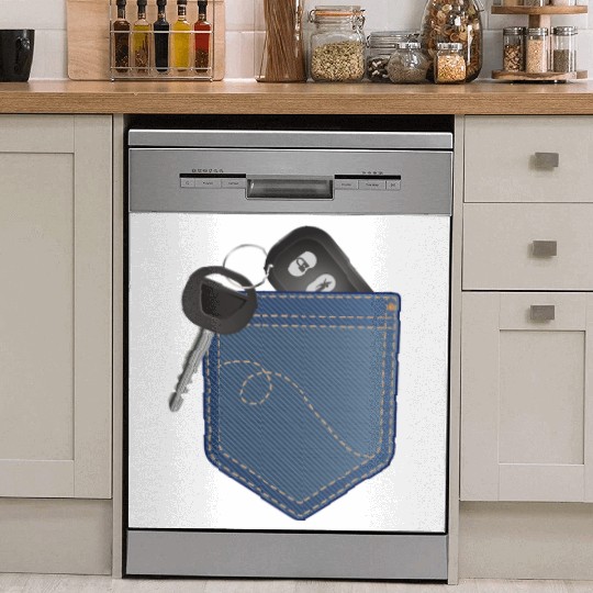 Car key with remote control in your pocket Dish Washer Covers