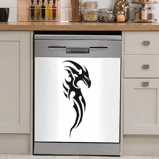 tribal dragon Dish Washer Covers
