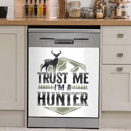 Buck Deer Hunting Hunter Vintage Dish Washer Covers