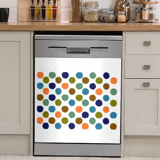 Dots - 1970's Autumn Spots Dish Washer Covers