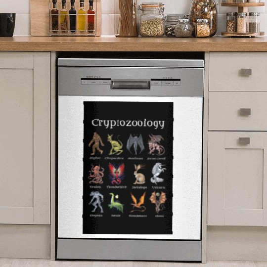 Cryptozoology Cryptid Creatures Dish Washer Covers