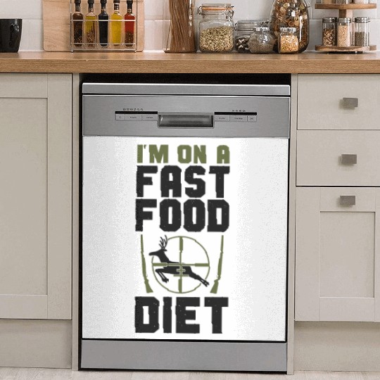 Buck Deer Hunting Hunter Vintage Dish Washer Covers