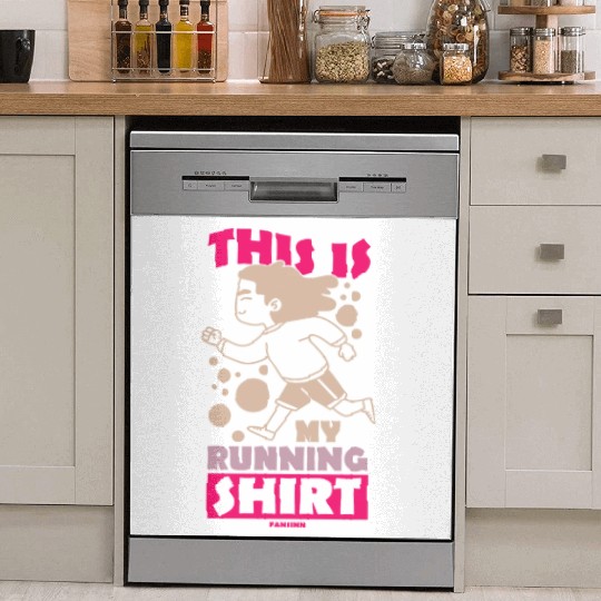 Run jogging sport race training gift Dish Washer Covers