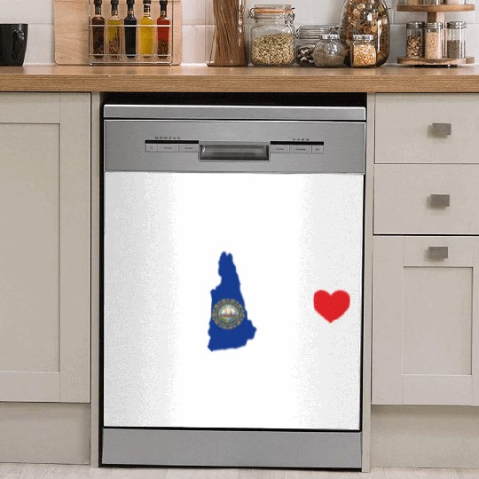 New Hampshire Heartbeat Gift Dish Washer Covers