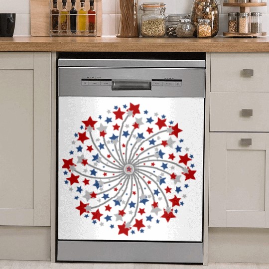 Harbor Grace Designs Hand Drawn Mandala Stars Dish Washer Covers
