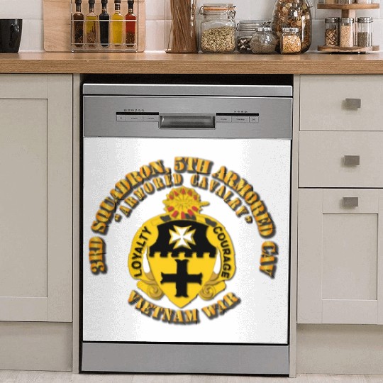 Army 3rd Squadron 5th Armored Cav Vietnam War Dish Washer Covers