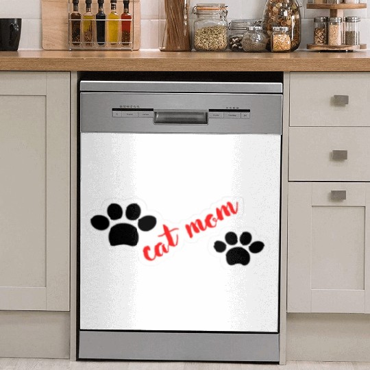 Cat Mom Funny design Classic Dish Washer Covers