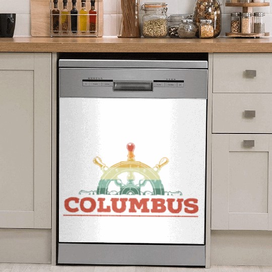 Ship Wheel Columbus Day Christopher Columbus Dish Washer Covers