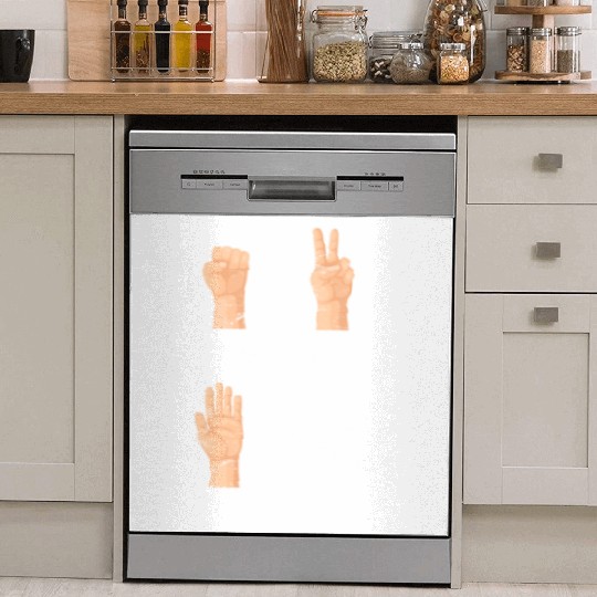 Rock Paper Scissors Nothing Beats Drumming Funny D Dish Washer Covers