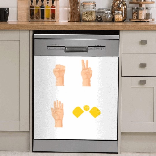 Rock Paper Scissors Nothing Beats Pickleball Playe Dish Washer Covers