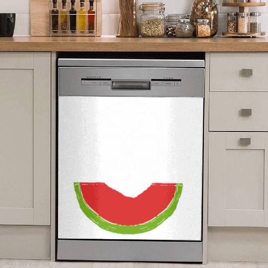 Watermelon Skull Fruitarianism Gift Dish Washer Covers