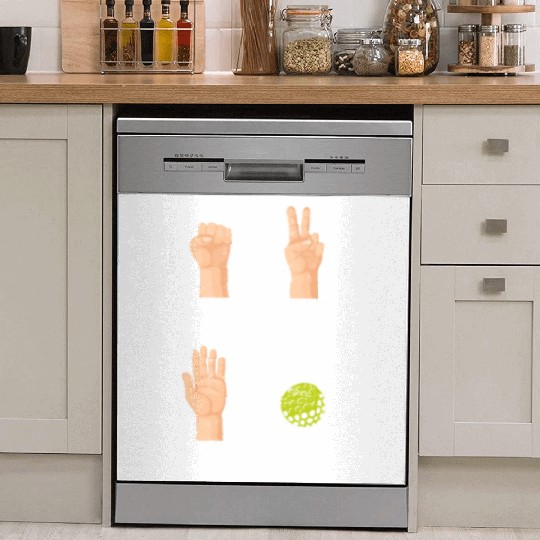 Rock Paper Scissors Nothing Beats Golf Funny Golfi Dish Washer Covers