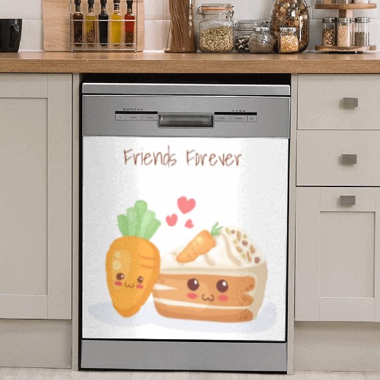 Friends Forever Carrot & Cake Dish Washer Covers