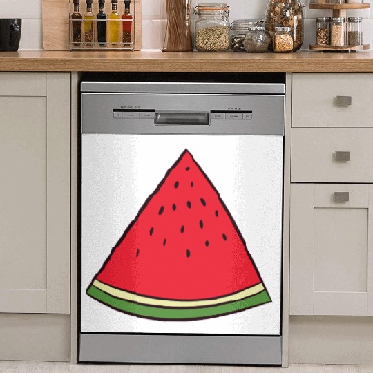 Watermelon - slice, piece, quarter, triangle Dish Washer Covers