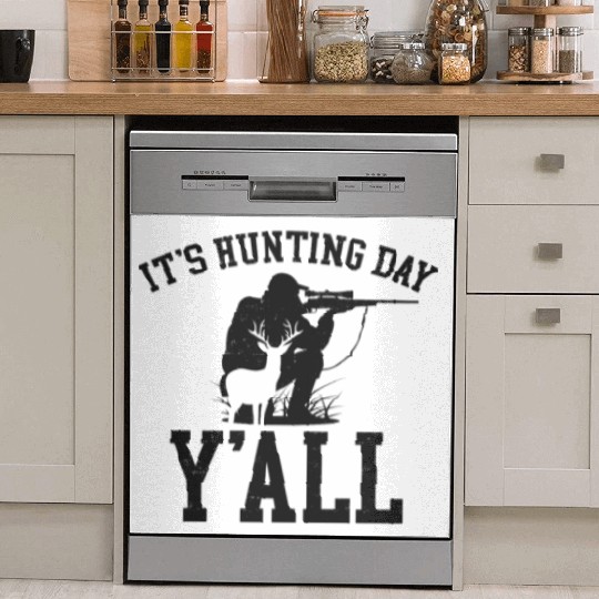 Buck Deer Hunting Hunter Girl It's Dish Washer Covers