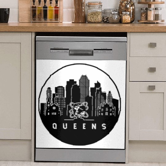 Queens New York Skyline Dish Washer Covers