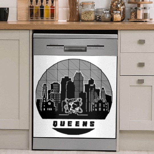 Queens New York Skyline Dish Washer Covers