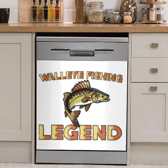 Great Walleye Fishing Legend Dish Washer Covers