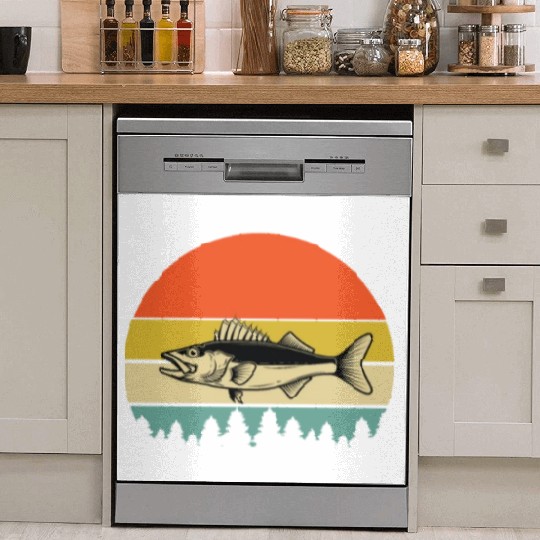 Walleye Fishing Dish Washer Covers