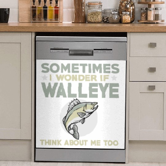 Funny Walleye Fishing Lover Dish Washer Covers