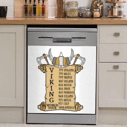 Viking World Tour For Vikings Lover Dish Washer Covers