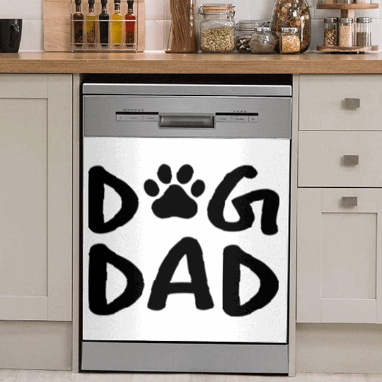 dog dad Dish Washer Covers