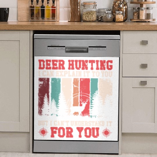 Buck Deer Hunting Hunter Vintage Dish Washer Covers
