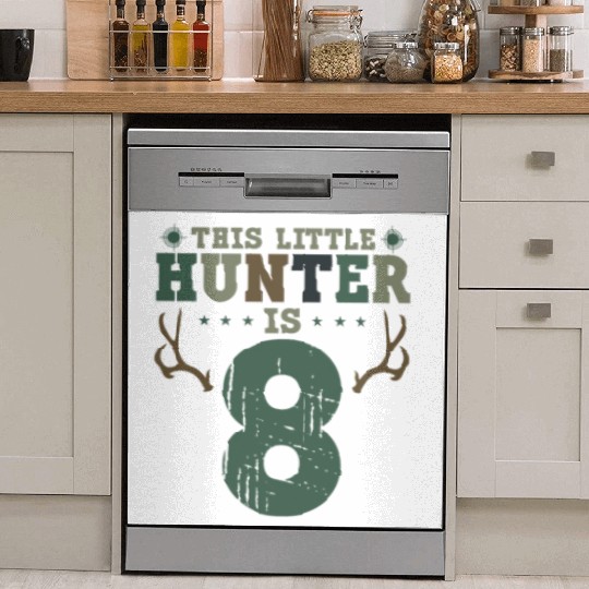 Buck Deer Hunting Hunter Kid 8th Dish Washer Covers