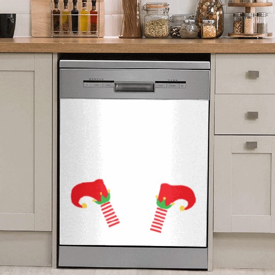 Christmas Let's Get Elfed Up Funny Elf Xmas Gift Dish Washer Covers