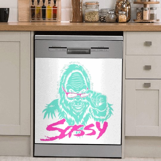 Green Sasquatch Game Dish Washer Covers