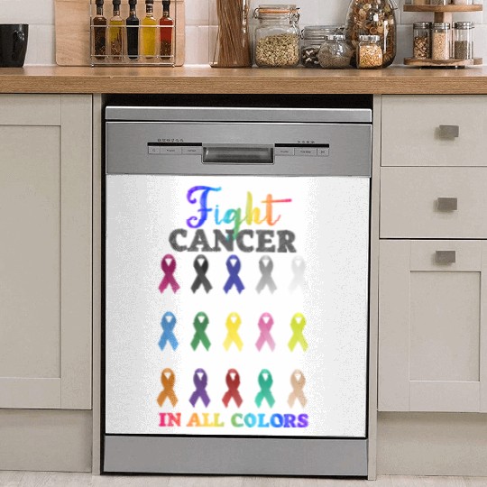 Cancer Sucks In Every Color Fighter Fight Support Dish Washer Covers