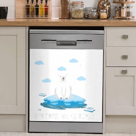 Earth Day Climate Change Save Our Polar Bears Dish Washer Covers