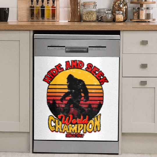 Hide and Seek World Champion Since 1967 - cryptid Dish Washer Covers