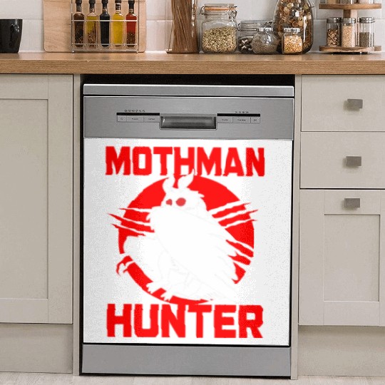 Cryptozoologist Cryptid Folklore Funny Mothman Dish Washer Covers